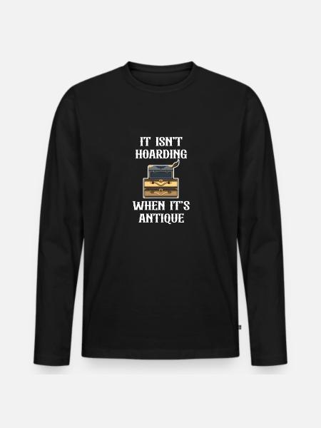 Es Ist Kein Horten, Wenn Es Sich Um Einen - Männer Premium Bio Langarmshirt - Schwarz