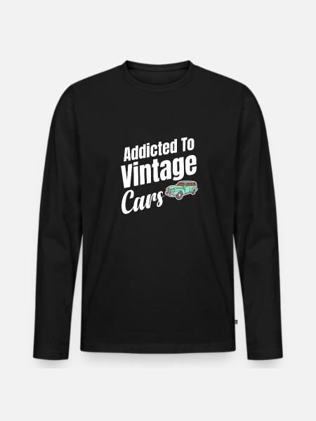 Addicted to - Men's Premium Organic Long Sleeve Shirt - black