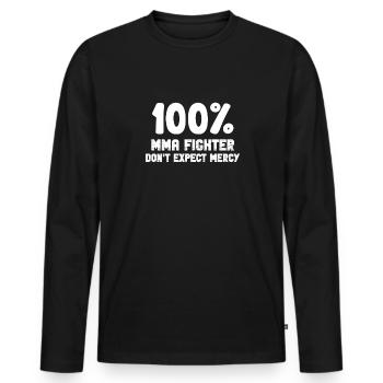 Some people just need a hug until - Men's Premium Organic Long Sleeve Shirt - black - Front - Nico (187cm)