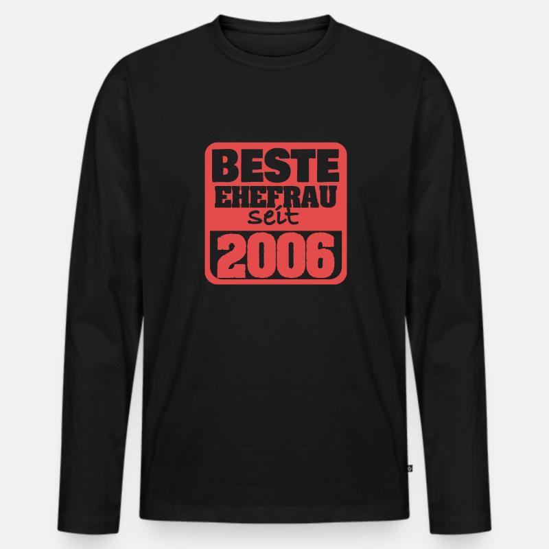 Ehe 2006 - Männer Premium Bio Langarmshirt - Schwarz