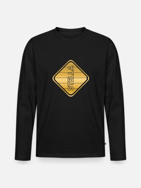 Gift for Stella - Men's Premium Organic Long Sleeve Shirt - black