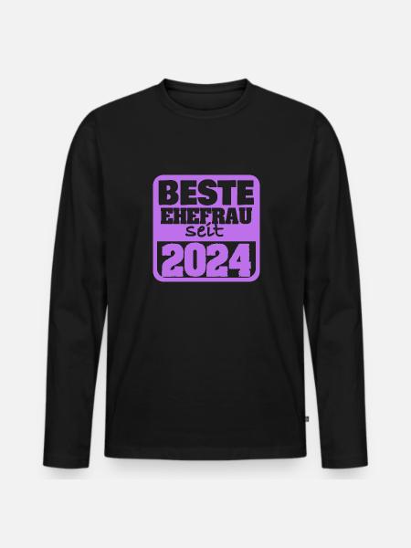 2024 - Men's Premium Organic Long Sleeve Shirt - black