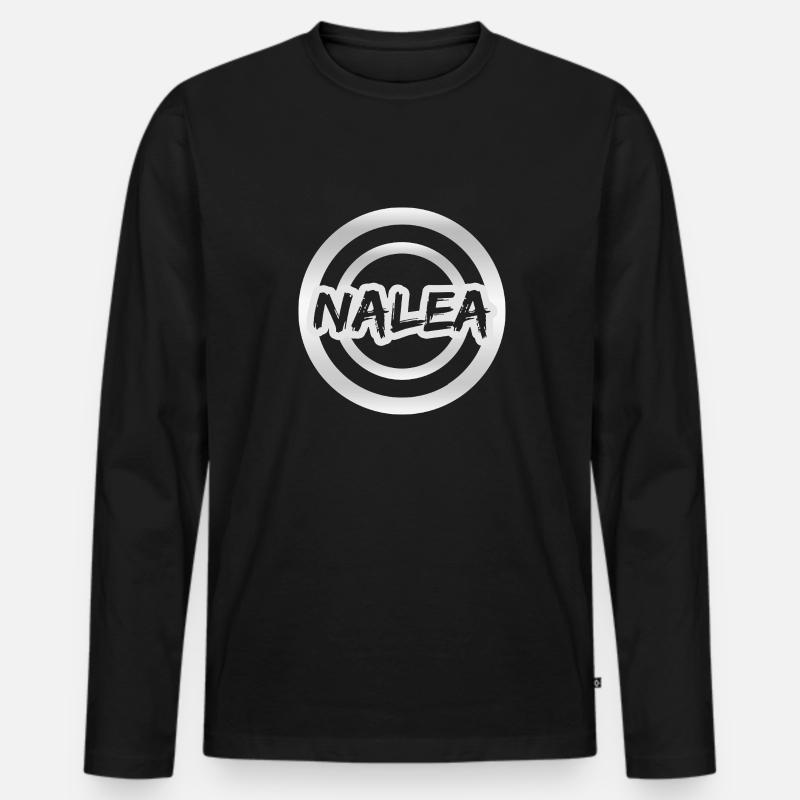 Geschenk Nalea - Männer Premium Bio Langarmshirt - Schwarz