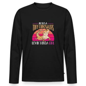 Bartagame Eidechse Reptil Herpetologe - Männer Premium Bio Langarmshirt - Schwarz - Vorne - Nico (187cm)