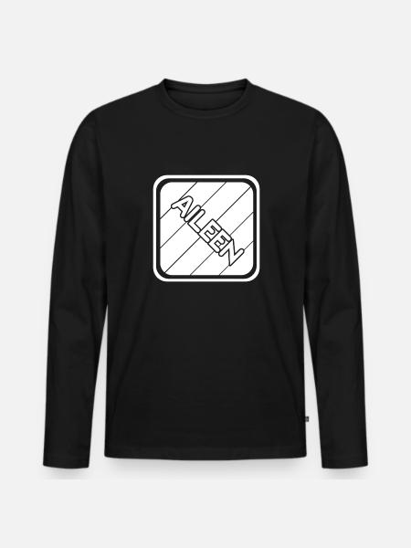 Tochter Aileen - Männer Premium Bio Langarmshirt - Schwarz