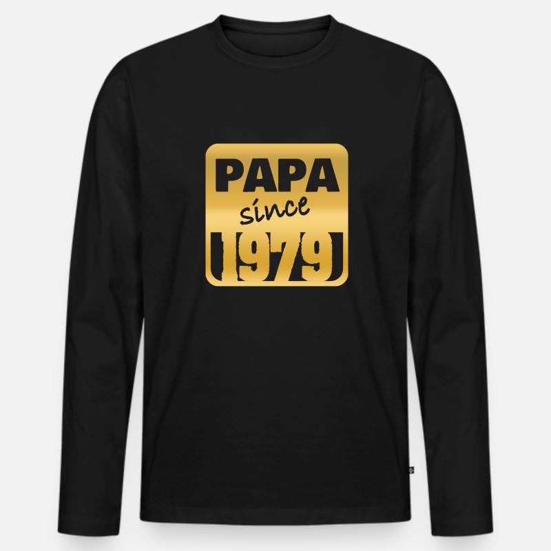 1979 1979 - Männer Premium Bio Langarmshirt - Schwarz