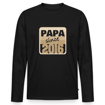 Charrette à bras 2016 - T-shirt manches longues Premium bio Homme - noir - Devant - Nico (187cm)