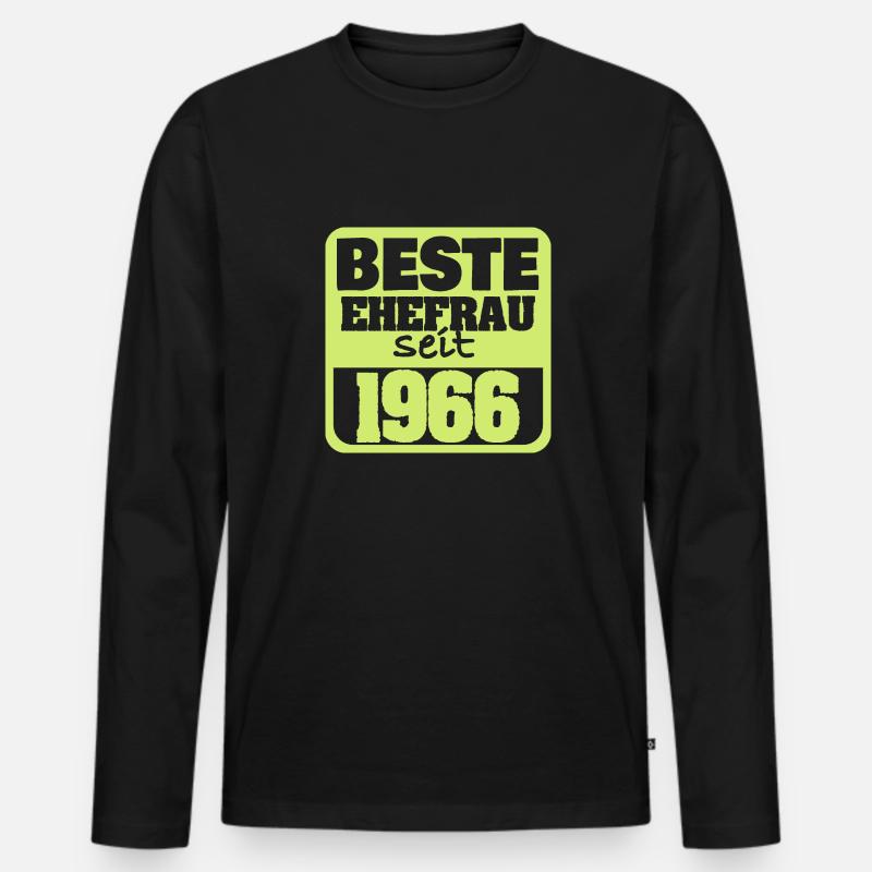 Ehe 1966 - Männer Premium Bio Langarmshirt - Schwarz