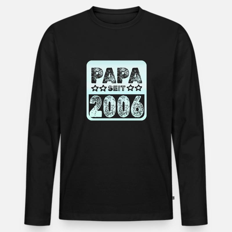 2006 2006 - Männer Premium Bio Langarmshirt - Schwarz