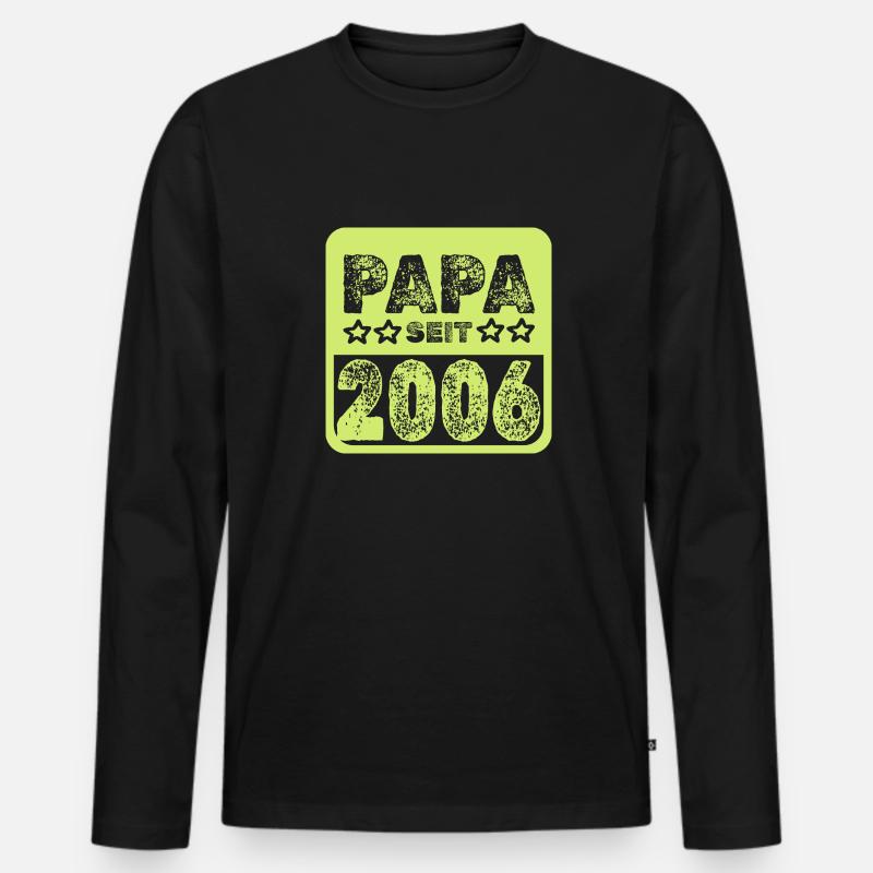 2006 2006 - Männer Premium Bio Langarmshirt - Schwarz