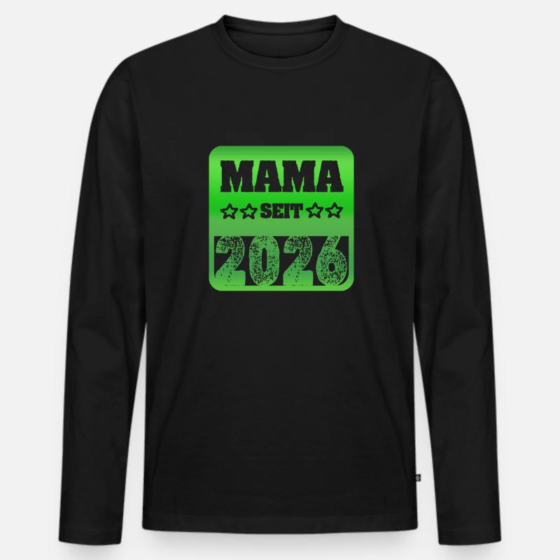 2026 2026 - Männer Premium Bio Langarmshirt - Schwarz