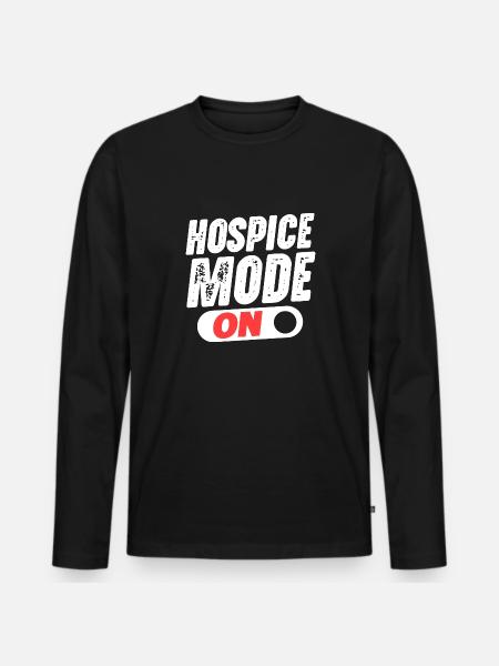 Mode Hospice activé - T-shirt manches longues Premium bio Homme - noir
