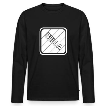 Mädchenname Bella - Männer Premium Bio Langarmshirt - Schwarz - Vorne - Nico (187cm)