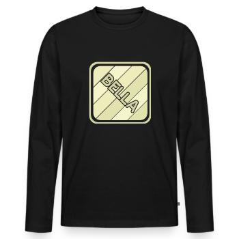 Mädchenname Bella - Männer Premium Bio Langarmshirt - Schwarz - Vorne - Nico (187cm)