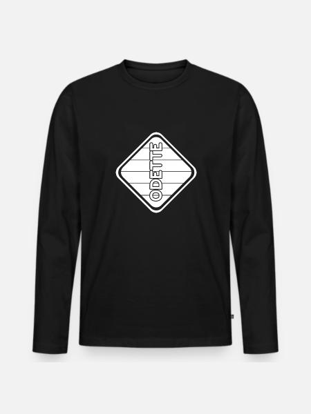 Gift for Odette - Men's Premium Organic Long Sleeve Shirt - black