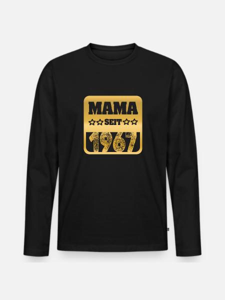 1967 - Men's Premium Organic Long Sleeve Shirt - black