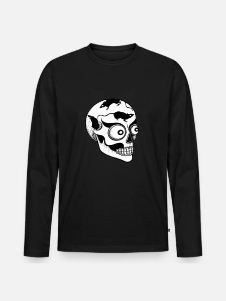 where is my mind - Men's Premium Organic Long Sleeve Shirt - black
