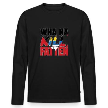 Flag of Antigua and Barbuda - Men's Premium Organic Long Sleeve Shirt - black - Front - Nico (187cm)
