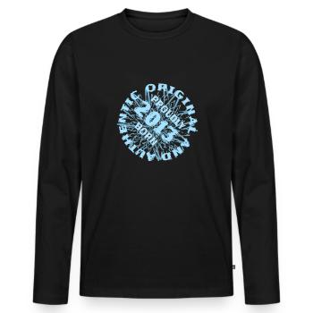 Pitch 2013 - Men's Premium Organic Long Sleeve Shirt - black - Front - Nico (187cm)
