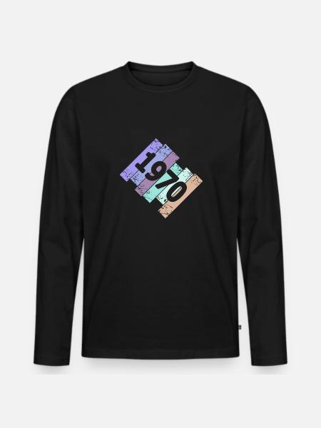 Gruftis 1970 - Men's Premium Organic Long Sleeve Shirt - black