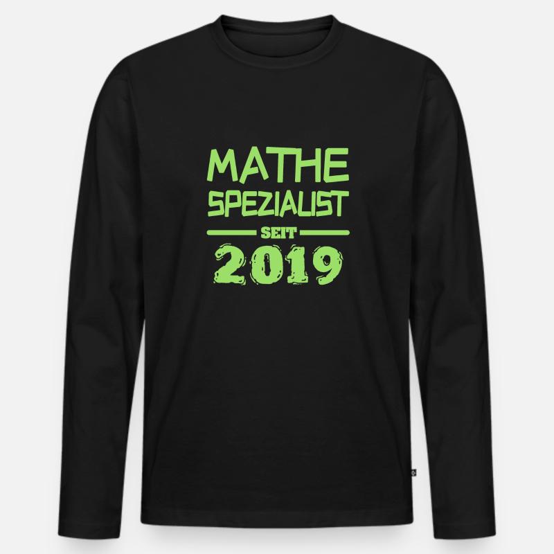 2019 - Männer Premium Bio Langarmshirt - Schwarz