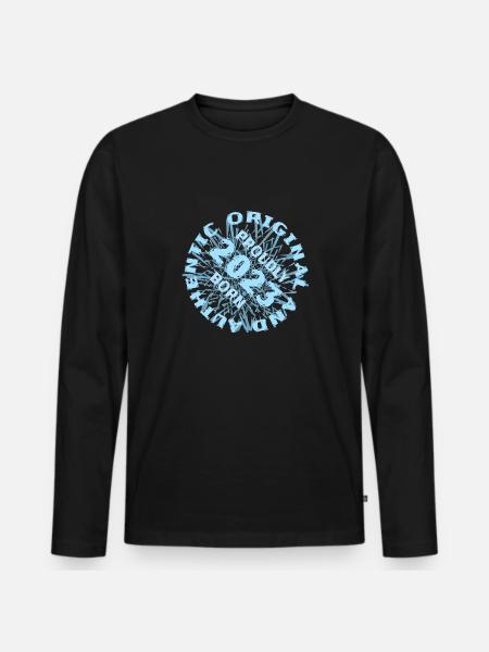 Year 2023 - Men's Premium Organic Long Sleeve Shirt - black