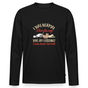 Frettchen Besitzer Frettchen - Männer Premium Bio Langarmshirt - Schwarz - Vorne - Nico (187cm)