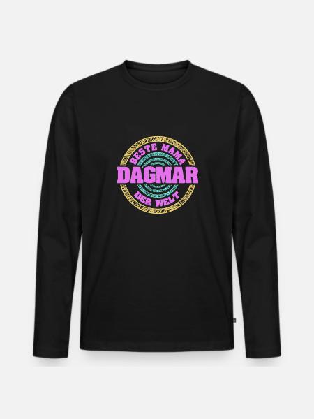 Mère Dagmar - T-shirt manches longues Premium bio Homme - noir