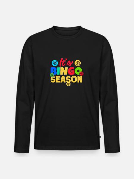 Bingo Game Season Bingo - Men's Premium Organic Long Sleeve Shirt - black