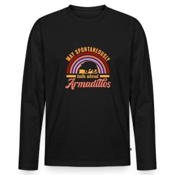 Cadeau de tatou Dicton drôle - T-shirt manches longues Premium bio Homme - noir - Devant - Nico (187cm)