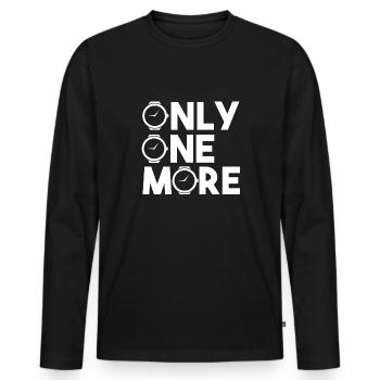 Watch Collector Watch Watchmaker - Men's Premium Organic Long Sleeve Shirt - black - Front - Nico (187cm)