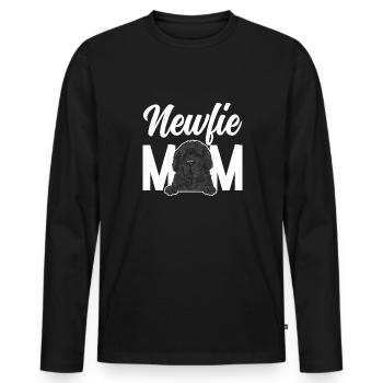 Neufundländer Newfoundland Hund - Männer Premium Bio Langarmshirt - Schwarz - Vorne - Nico (187cm)