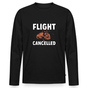 Tir au piège Tir au pigeon en argile Skeet - T-shirt manches longues Premium bio Homme - noir - Devant - Nico (187cm)