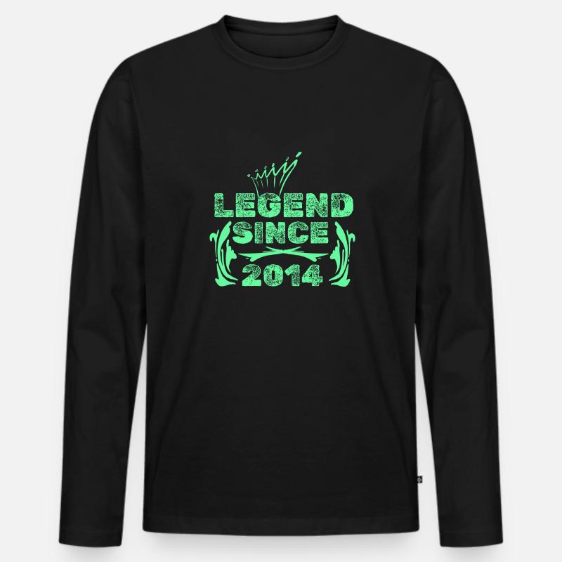 Witzig 2014 - Männer Premium Bio Langarmshirt - Schwarz