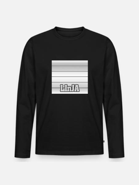 Tochter Linja - Männer Premium Bio Langarmshirt - Schwarz