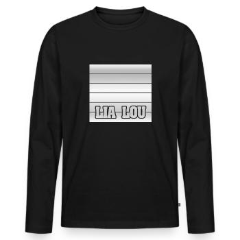 Lia Lou - Men's Premium Organic Long Sleeve Shirt - black - Front - Nico (187cm)