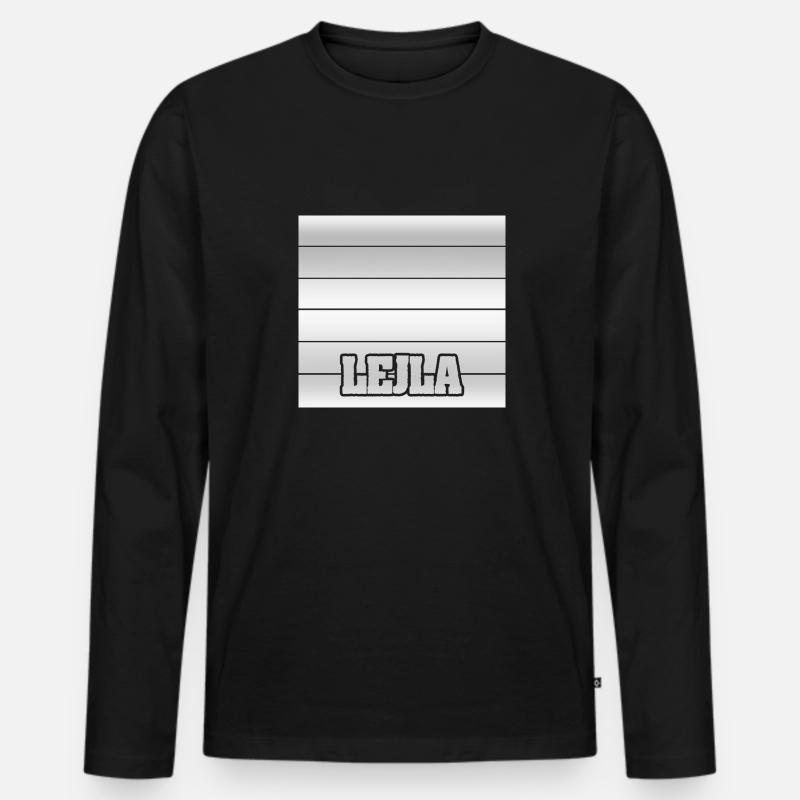 Tochter Lejla - Männer Premium Bio Langarmshirt - Schwarz