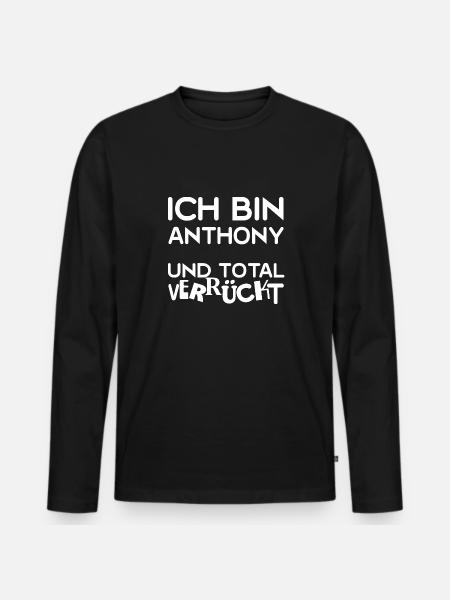 Anthony - Men's Premium Organic Long Sleeve Shirt - black