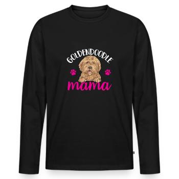 Goldendoodle Doodle Chien - T-shirt manches longues Premium bio Homme - noir - Devant - Nico (187cm)