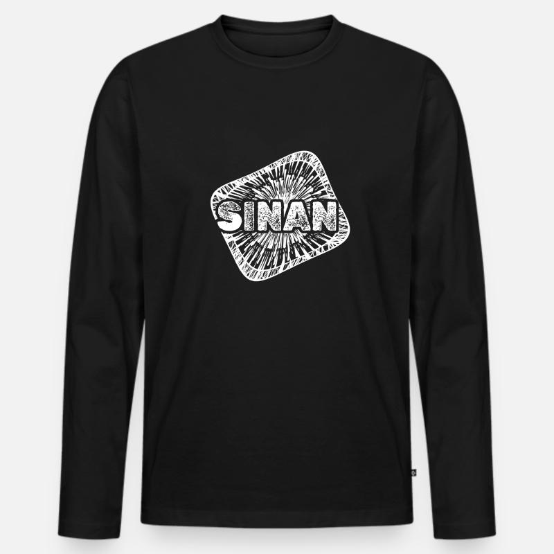 Sternenstaub Sinan - Männer Premium Bio Langarmshirt - Schwarz