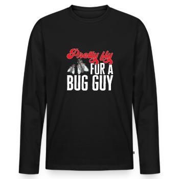 Insect collectors, insects, beetle lovers, entomologists - Men's Premium Organic Long Sleeve Shirt - black - Front - Nico (187cm)