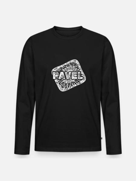Birth Pavel - Men's Premium Organic Long Sleeve Shirt - black