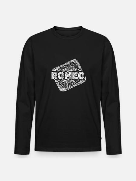 Romeo as Stardust - Men's Premium Organic Long Sleeve Shirt - black