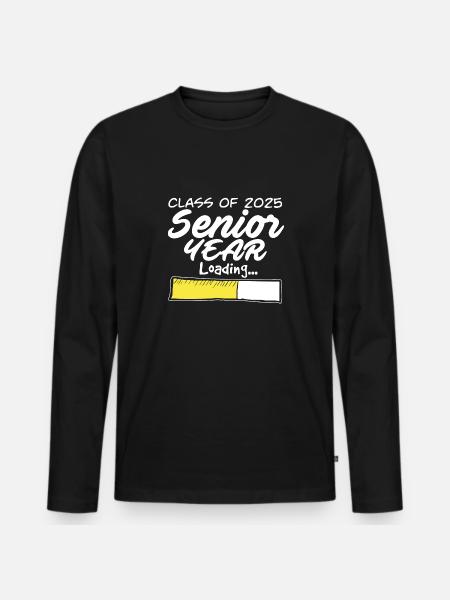Class Of 2025 Senior Year Loading Future High - Männer Premium Bio Langarmshirt - Schwarz