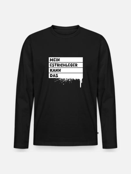 Gift for screed layers - Men's Premium Organic Long Sleeve Shirt - black