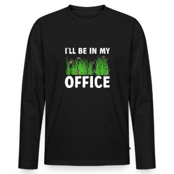 Insect collectors, insects, beetle lovers, entomologists - Men's Premium Organic Long Sleeve Shirt - black - Front - Nico (187cm)