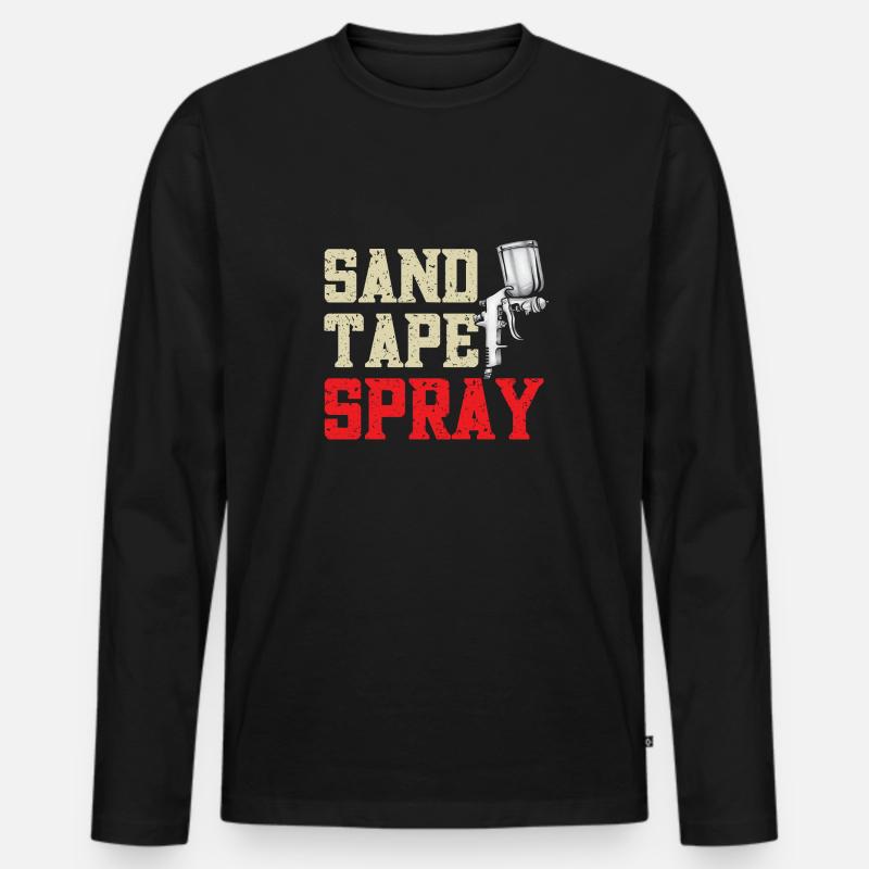Body Painter Car Painter Painter - Men's Premium Organic Long Sleeve Shirt - black
