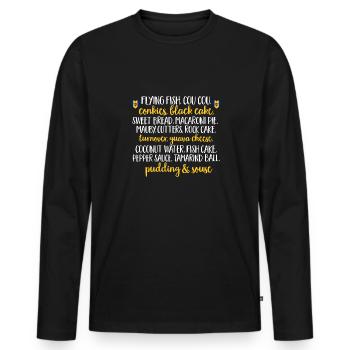 Barbados Flagge Barbadier Bajan - Männer Premium Bio Langarmshirt - Schwarz - Vorne - Nico (187cm)