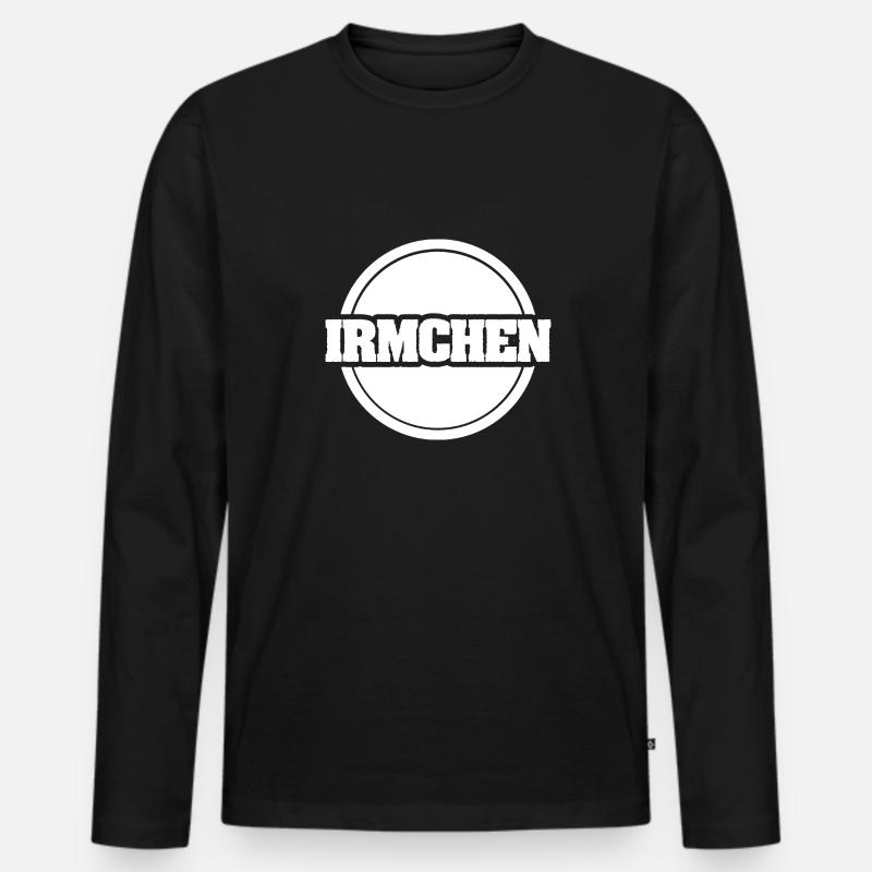 Geschenk für Irmchen - Männer Premium Bio Langarmshirt - Schwarz