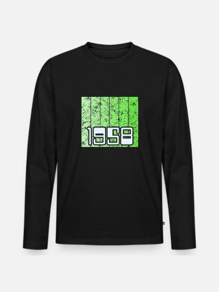 Year 1958 - Men's Premium Organic Long Sleeve Shirt - black